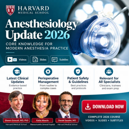 Harvard Anesthesiology Update 2026